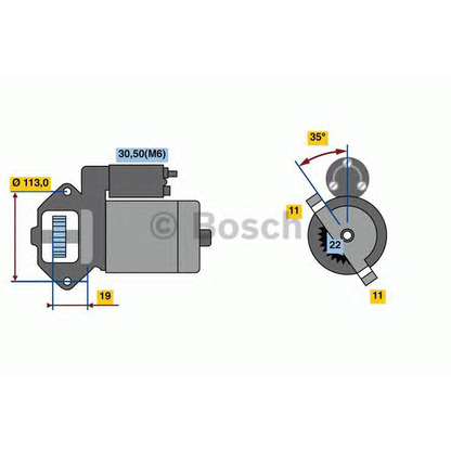 Foto Motor de arranque BOSCH 0986023760