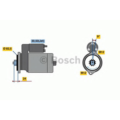 Foto Motor de arranque BOSCH 0986023800