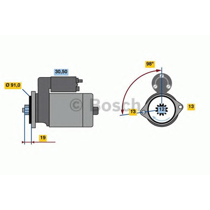 Foto Motorino d'avviamento BOSCH 0986023840