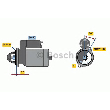 Zdjęcie Rozrusznik BOSCH 0986023910