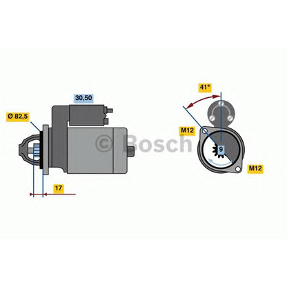 Foto Motorino d'avviamento BOSCH 0986024070