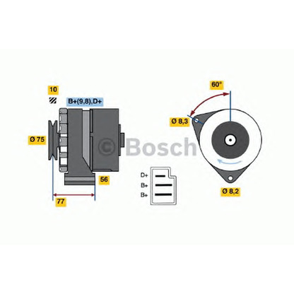 Photo Alternator BOSCH 0986031040