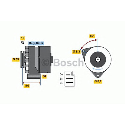 Zdjęcie Alternator BOSCH 0986031170