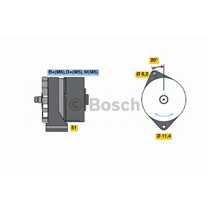 Zdjęcie Alternator BOSCH 0986031190