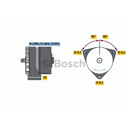 Foto Alternador BOSCH 0120489707