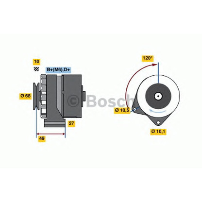 Фото Генератор BOSCH 0986031460