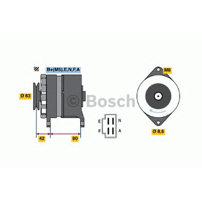 Foto Alternador BOSCH 0986032451