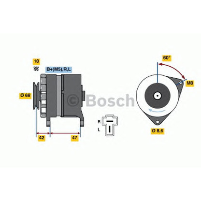 Foto Alternador BOSCH 0986032601