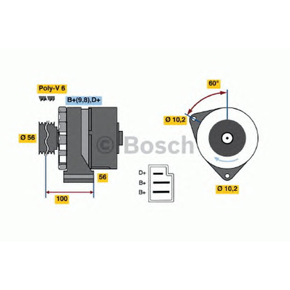 Photo Alternator BOSCH 0986033810