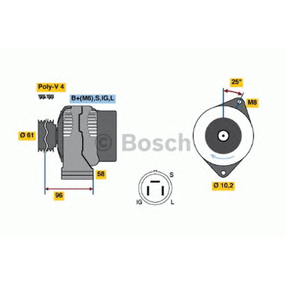 Photo Alternator BOSCH 0986035901