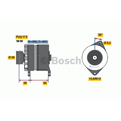 Фото Генератор BOSCH 0986036831