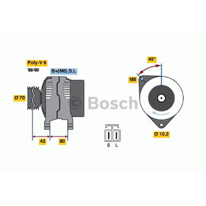 Foto Alternatore BOSCH 0986037071