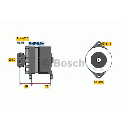 Фото Генератор BOSCH 0986037140