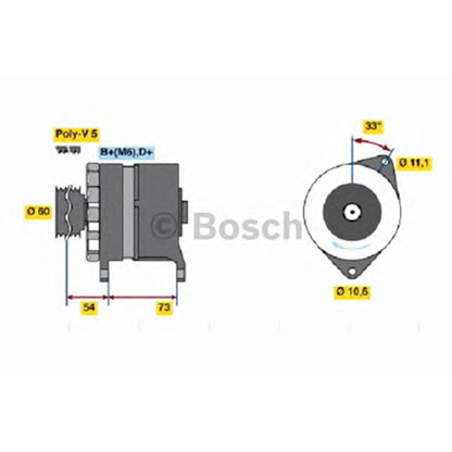 Фото Генератор BOSCH 0986037160