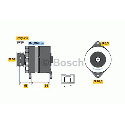 Foto Alternador BOSCH 0986037291