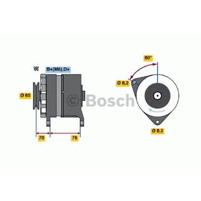 Foto Alternador BOSCH 0986037460