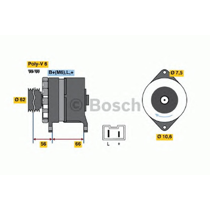 Photo Alternator BOSCH 0986037901