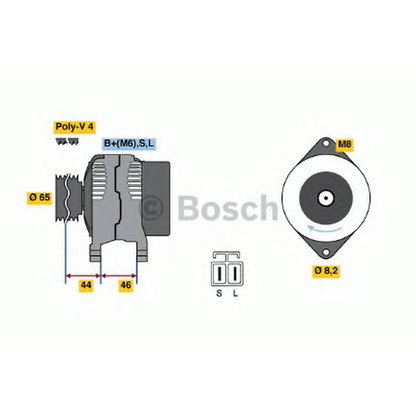 Photo Alternator BOSCH 0986038211