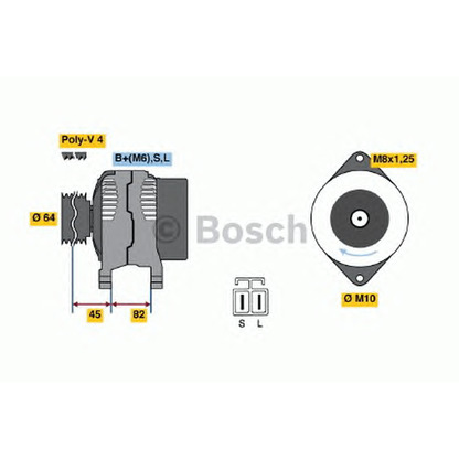 Foto Alternador BOSCH 0986038281