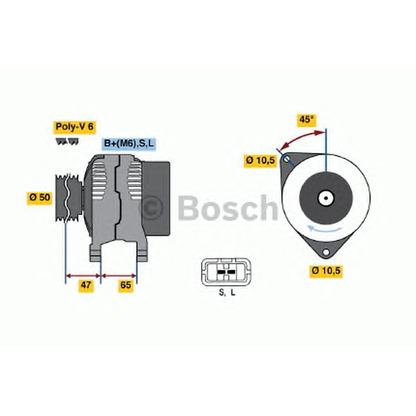 Фото Генератор BOSCH 0986038460