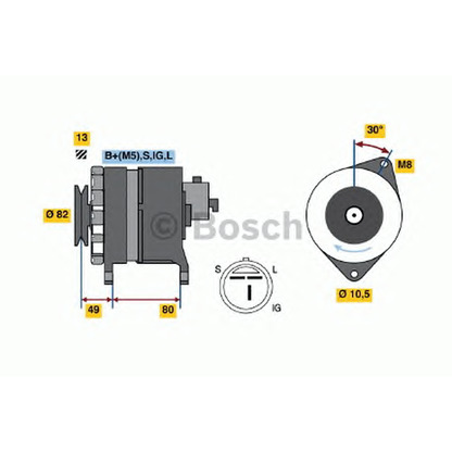 Фото Генератор BOSCH 0986038491