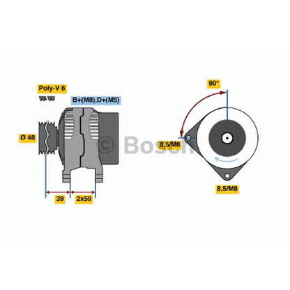 Zdjęcie Alternator BOSCH 0986038690