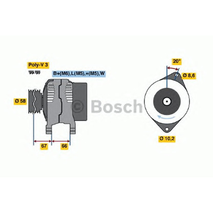 Photo Alternator BOSCH 0986038871