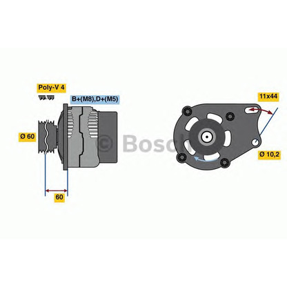 Zdjęcie Alternator BOSCH 0986039471