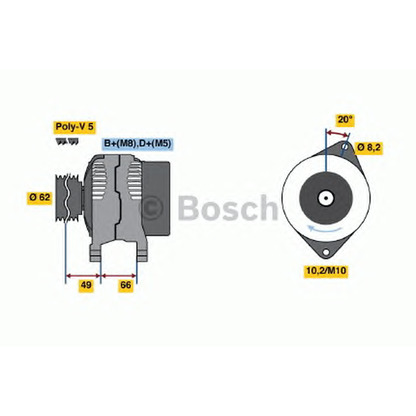 Photo Alternateur BOSCH 0986039921