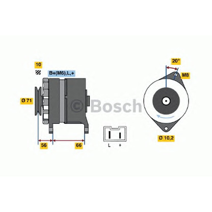 Foto Alternador BOSCH 0986039971