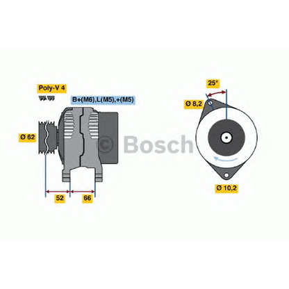 Foto Alternatore BOSCH 0986040061