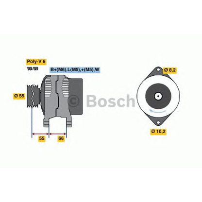 Zdjęcie Alternator BOSCH 0986040241