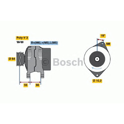 Photo Alternateur BOSCH 0986041421