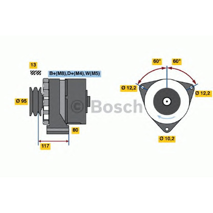 Foto Alternador BOSCH 0120468113