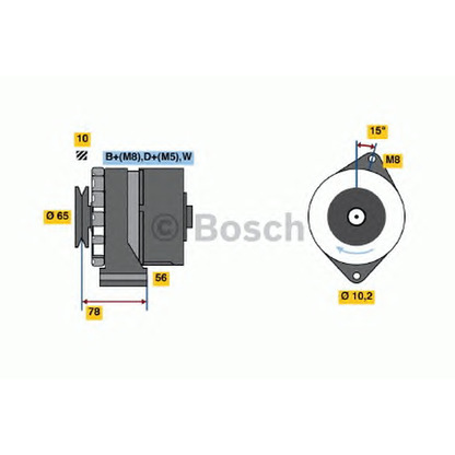 Foto Alternador BOSCH 0986041630