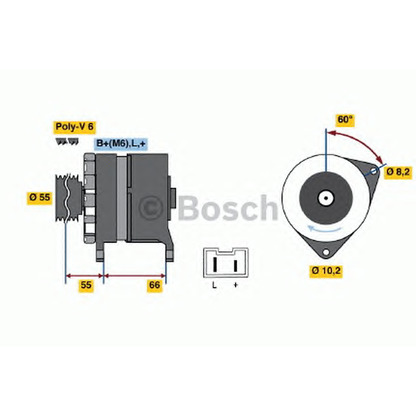 Foto Alternador BOSCH 0986042221