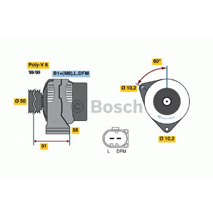 Zdjęcie Alternator BOSCH 0986042560