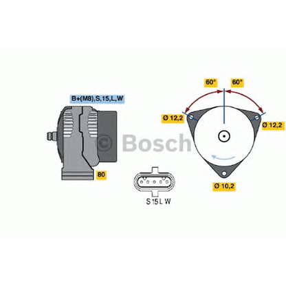 Foto Alternatore BOSCH 0123525501