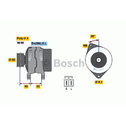 Фото Генератор BOSCH 0986042881