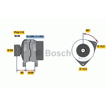 Photo Alternateur BOSCH 0986043931