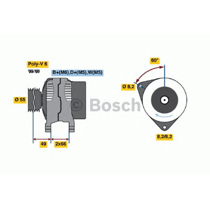 Foto Alternador BOSCH 0986044771