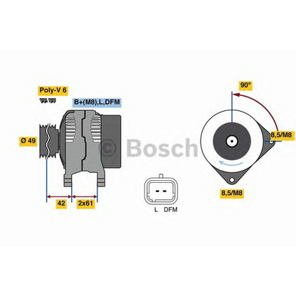 Photo Alternator BOSCH 0986045110