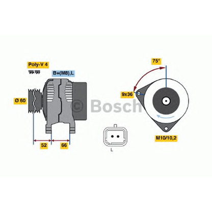 Photo Alternator BOSCH 0986045221