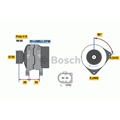 Foto Alternatore BOSCH 0986045310