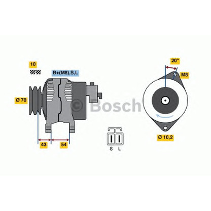 Zdjęcie Alternator BOSCH 0986045601