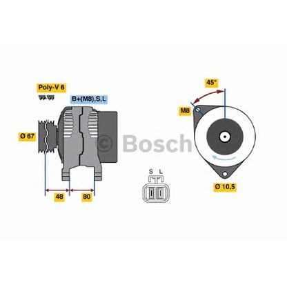 Zdjęcie Alternator BOSCH 0986045641