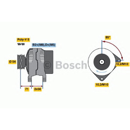 Photo Alternator BOSCH 0986046140