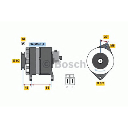 Photo Alternator BOSCH 0986046401