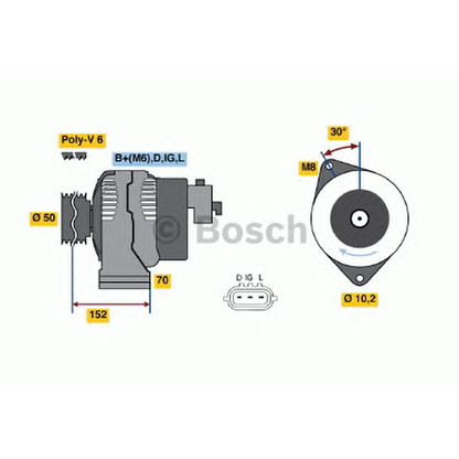 Zdjęcie Alternator BOSCH 0986046531