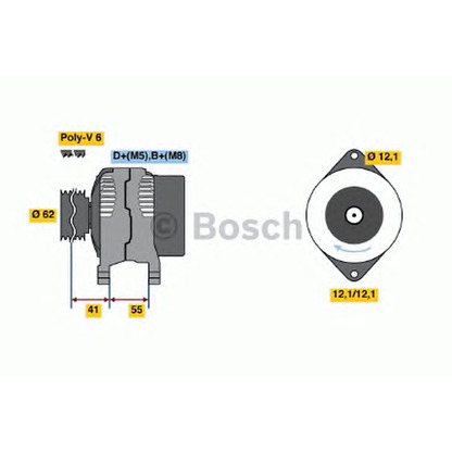 Photo Alternator BOSCH 0986047771